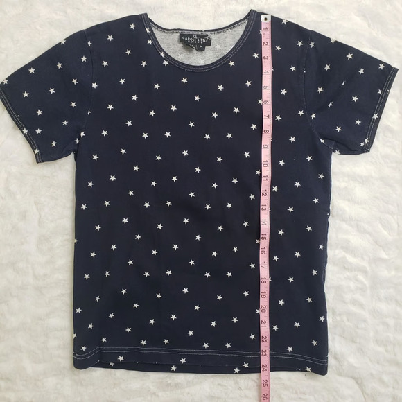 Vintage Carole Little Sport 4th of July Miss Firecracker Stars Blue Shirt Size M - Picture 3 of 8